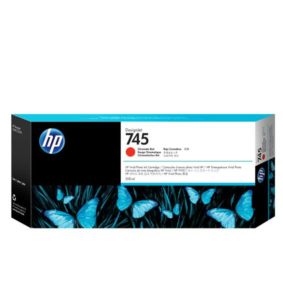 HP 745 original Ink cartridge F9K06A Chromatic Red 300 ml