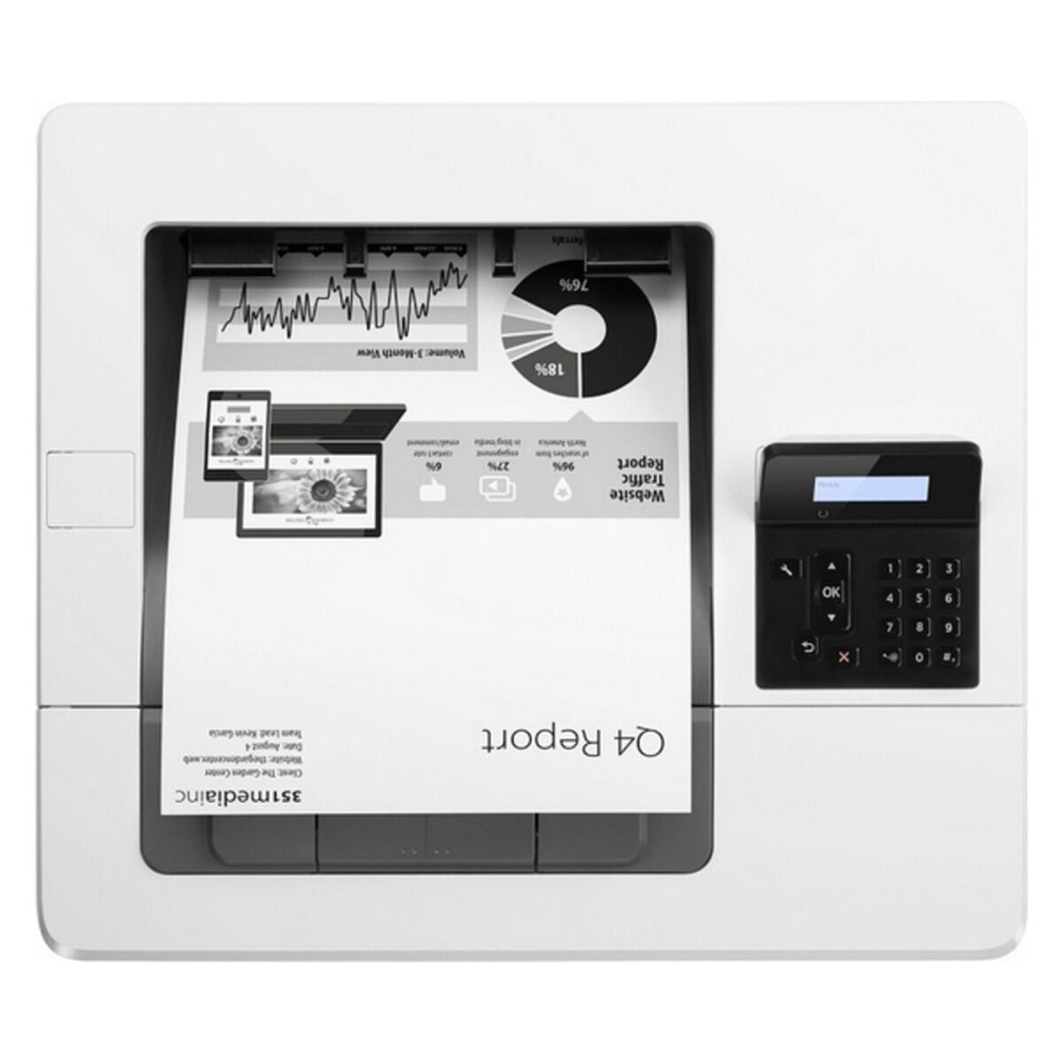 HP LaserJet Pro M501dn Printer Mono Duplex laser A4 4800x600dpi 43ppm 650sheets USB LAN