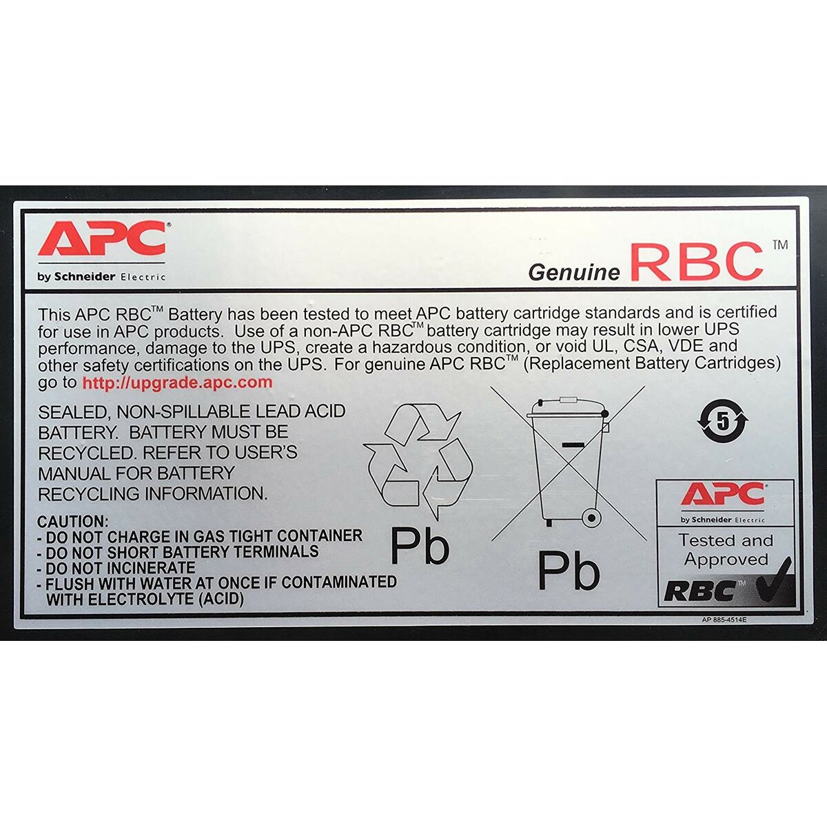 APC Replacement Battery Cartridge #34