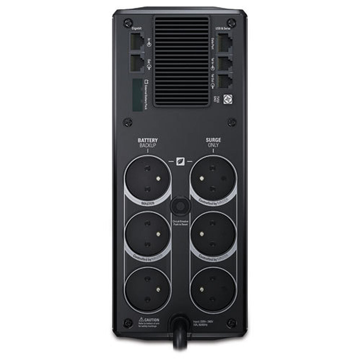 APC Back-UPS Pro 1500 UPS AC 230V 865Watt 1500VA USB output connectors 6 Belgium France