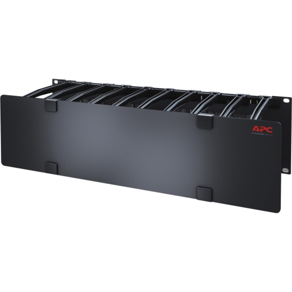 APC Cable Management Rack cable management panel with cover Black 3U TAA Compliant