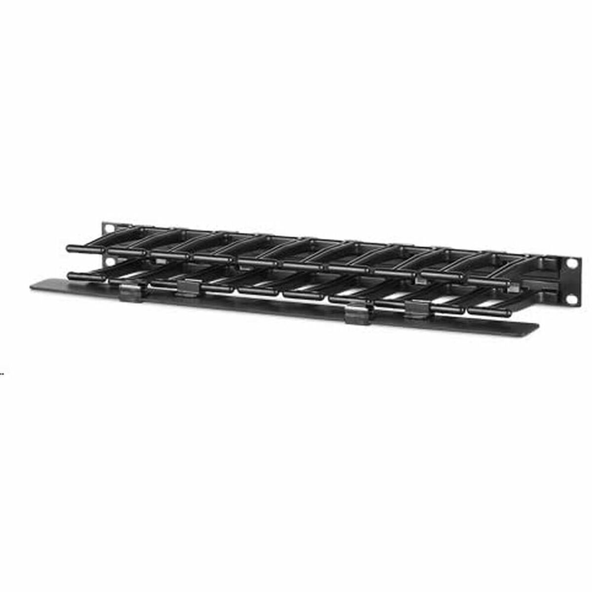 APC Horizontal Cable Manager Single-Sided with Cover Rack cable management kit Black 1U 19 TAA Compliant
