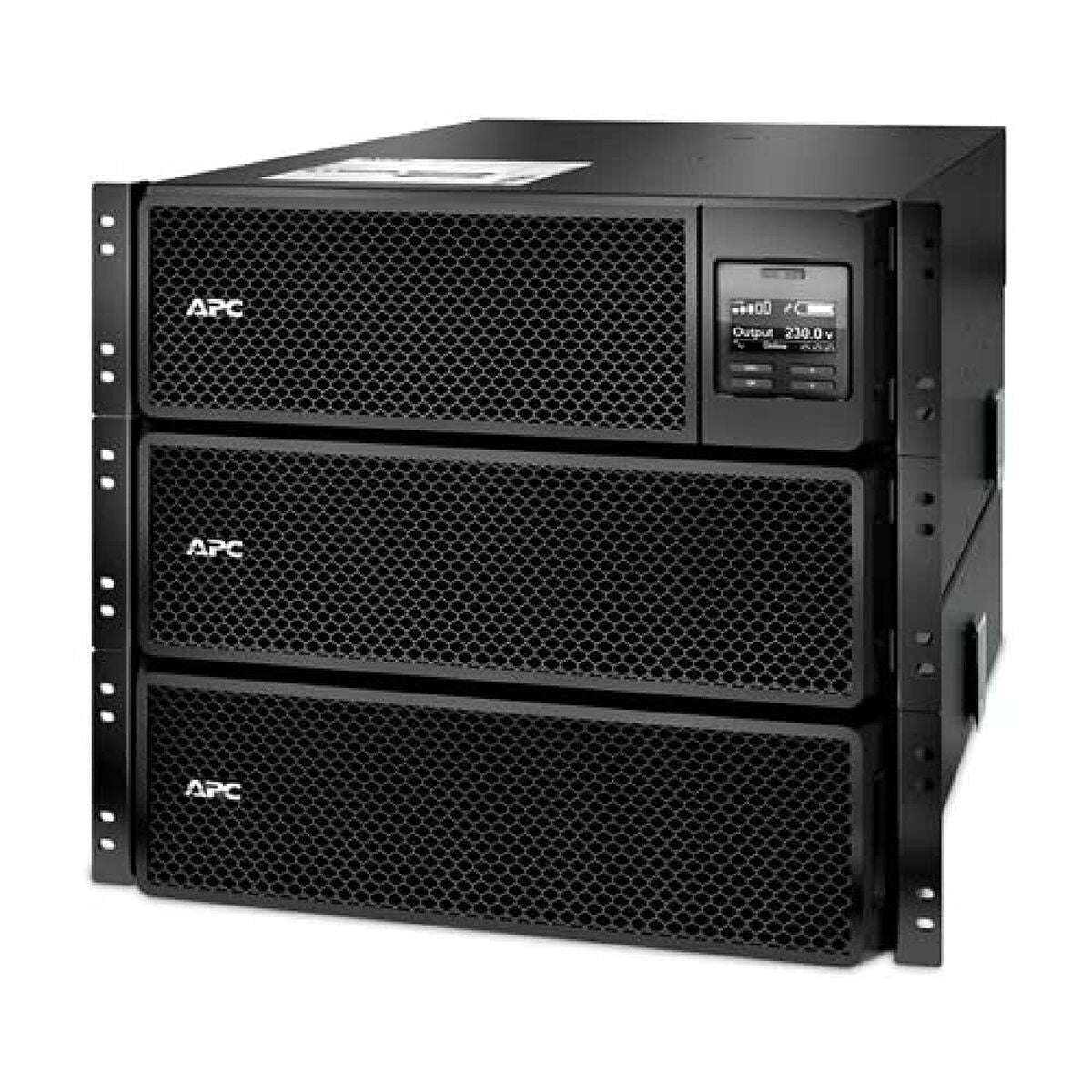 APC Smart-UPS SRT 10000VA RM UPS rack-mountable AC 230V 10 kW 10000VA Ethernet 10/100 USB output connectors 14 6U Black