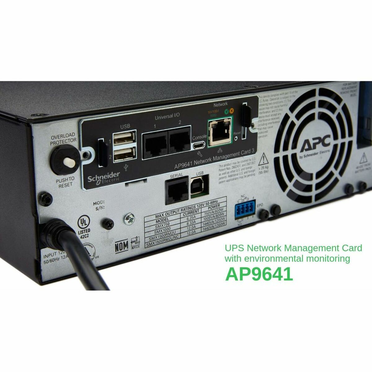 APC Network Management Card 3 with PowerChute Network Shutdown & Environmental Monitoring Remote management adapter 1GbE