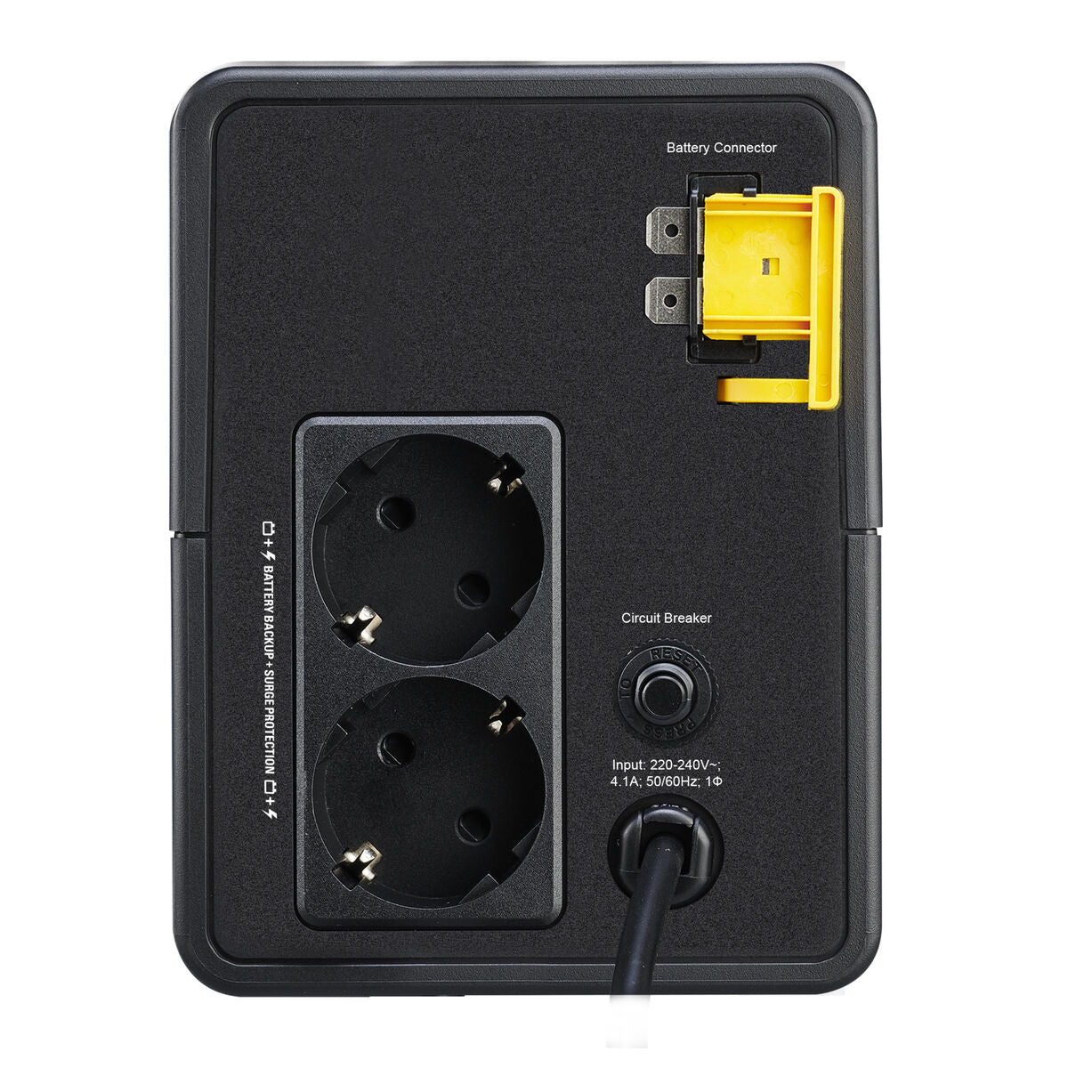 APC Easy UPS BVX Series BVX900LI-GR UPS AC 220-240V 480Watt 900VA 9Ah output connectors 2