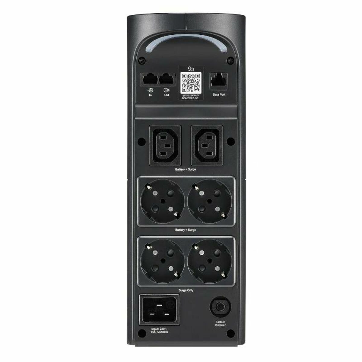 APC Back-UPS Pro UPS tower RGB lights AC 230V 1320Watt 2200VA 1-phase output connectors 6 Black midnight