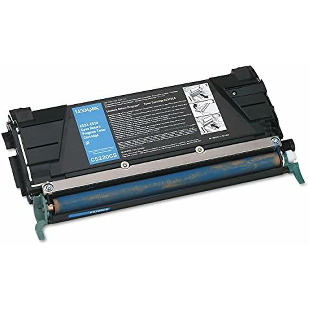 LEXMARK C522N, C524 cartouche de toner cyan capacité standard 3.000 pages pack de 1 retour programme