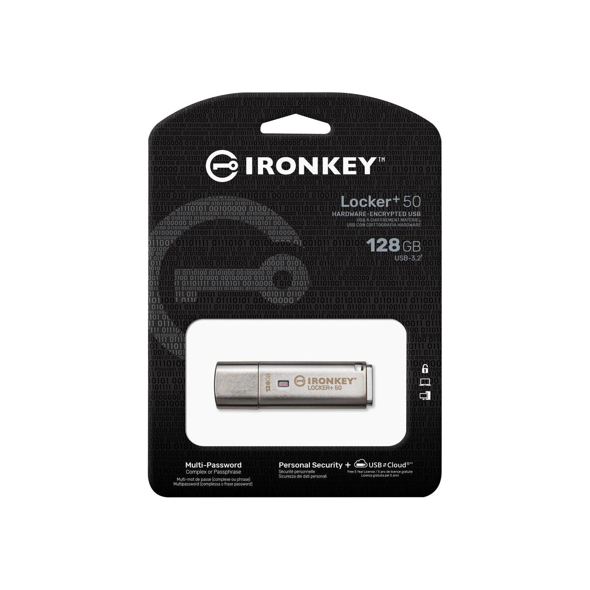 KINGSTON 128Go IKLP50 AES USB w/256bit Encryption