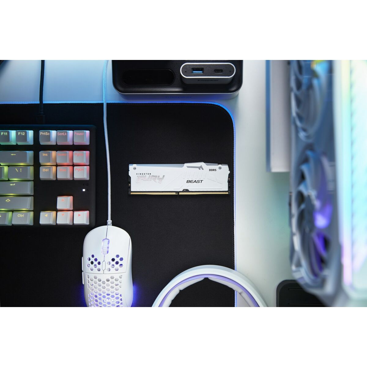 KINGSTON FURY Beast 32Go DIMM 6000MT/s DDR5 CL36 White RGB EXPO
