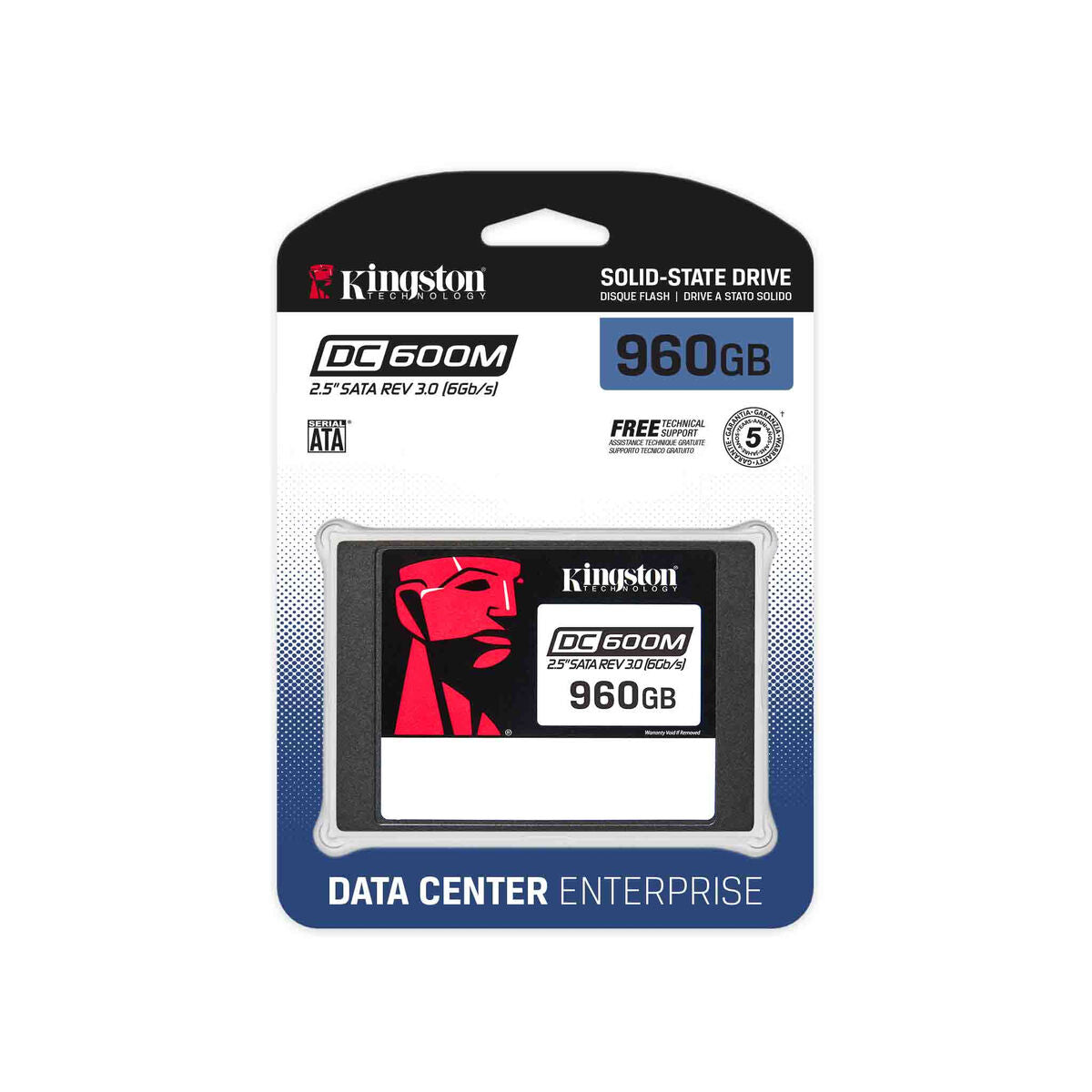 KINGSTON 960Go DC600M 2.5p SATA3 mixed-use data center SSD for enterprise servers and NAS (VMWare Ready)