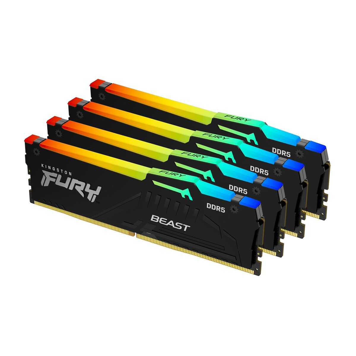 KINGSTON FURY Beast 128Go 5600MT/s DDR5 CL40 DIMM Kit of 4 RGB XMP