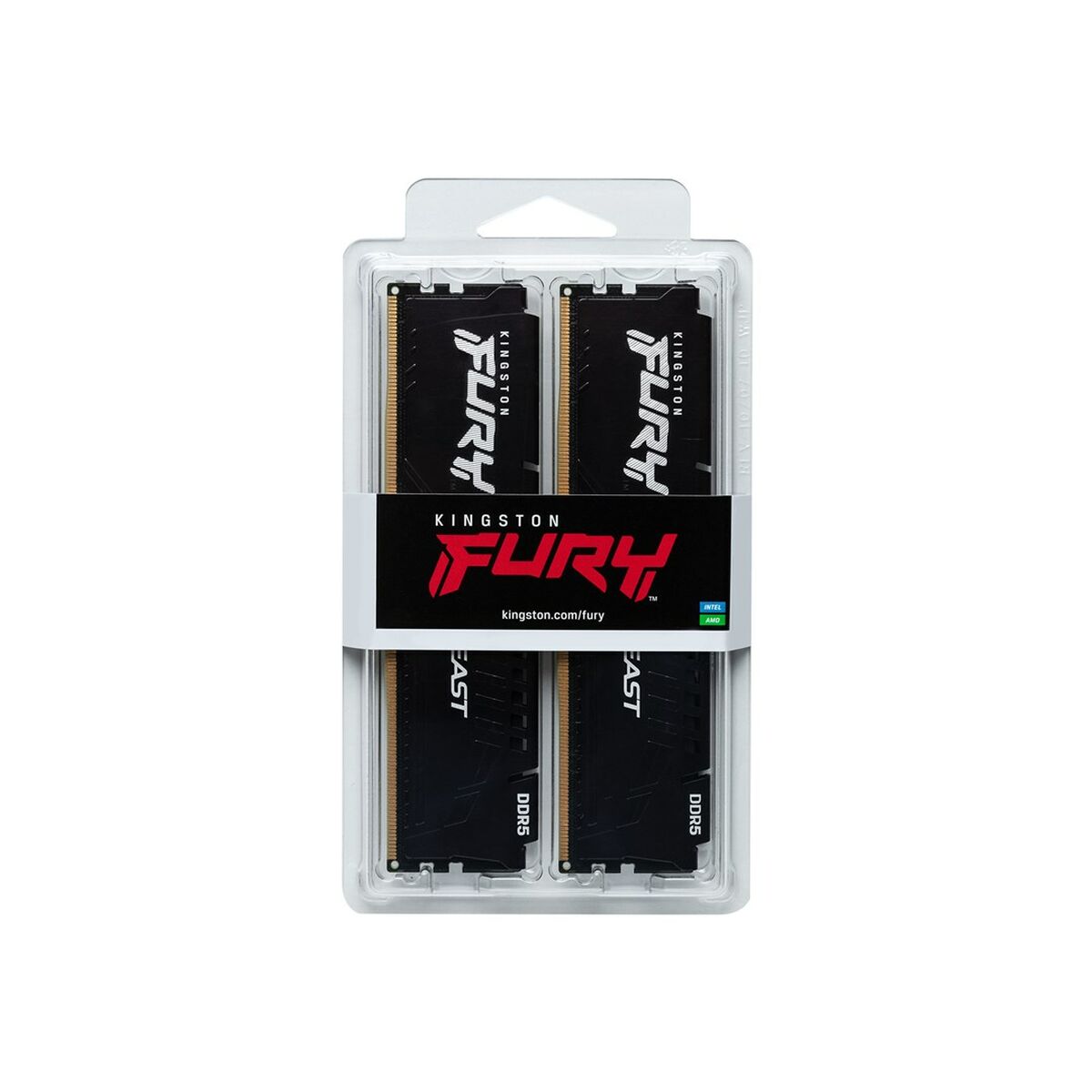 KINGSTON FURY Beast 128Go 5200MT/s DDR5 CL40 DIMM Kit of 4 Black XMP