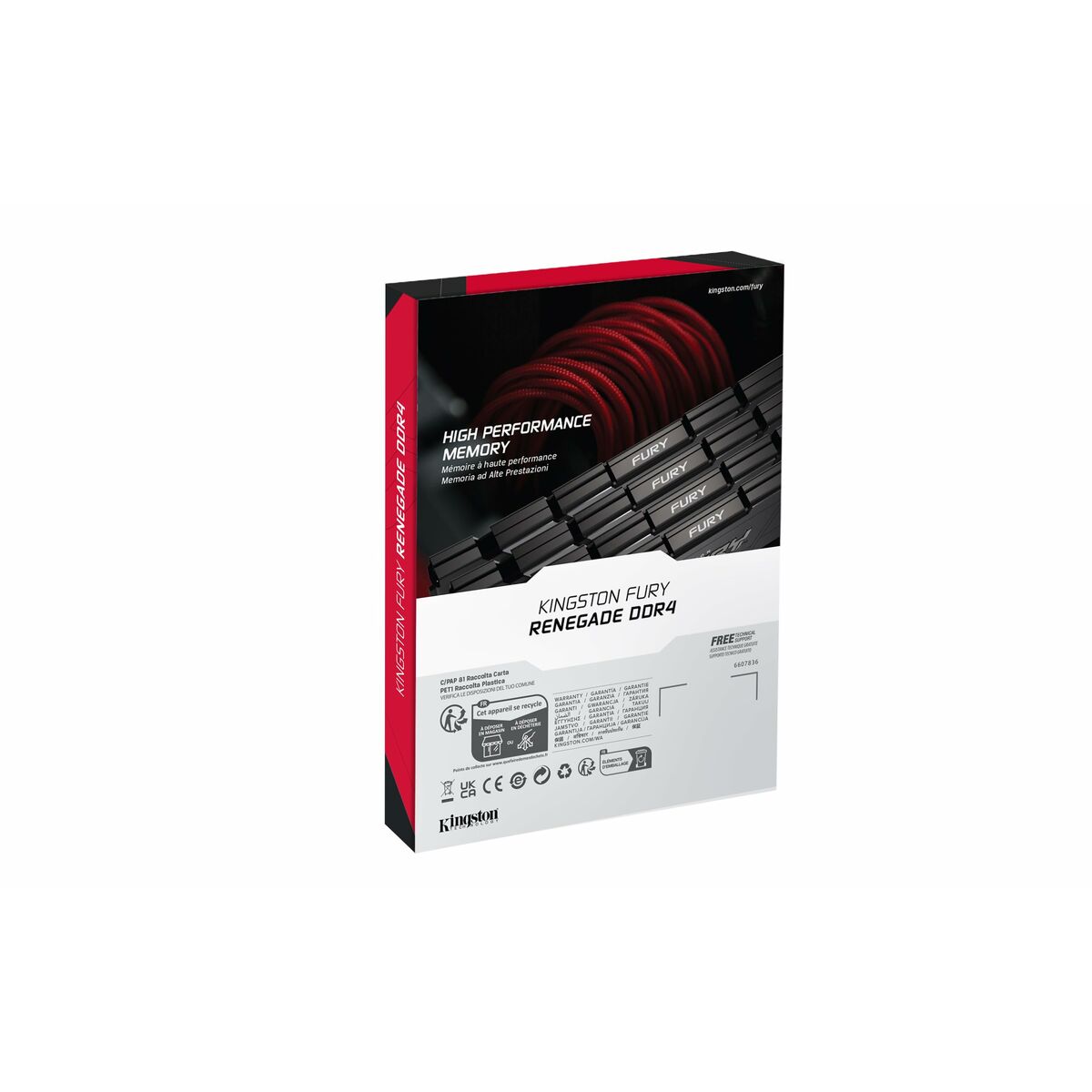 KINGSTON 8Go 4000MT/s DDR4 CL19 DIMM FURY Renegade Black