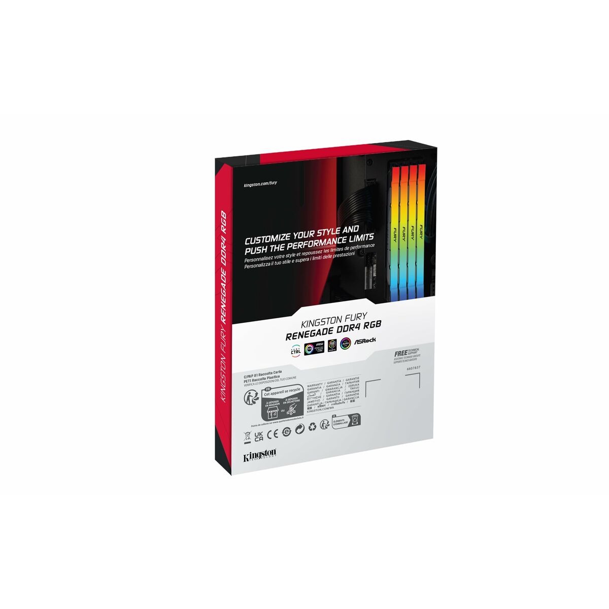 KINGSTON 8Go 3200MT/s DDR4 CL16 DIMM FURY Renegade RGB
