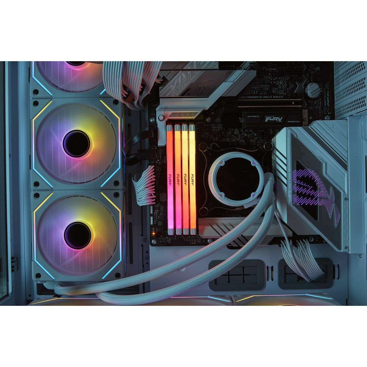 KINGSTON 16Go 8000MT/s DDR5 CL38 DIMM FURY Renegade RGB White XMP