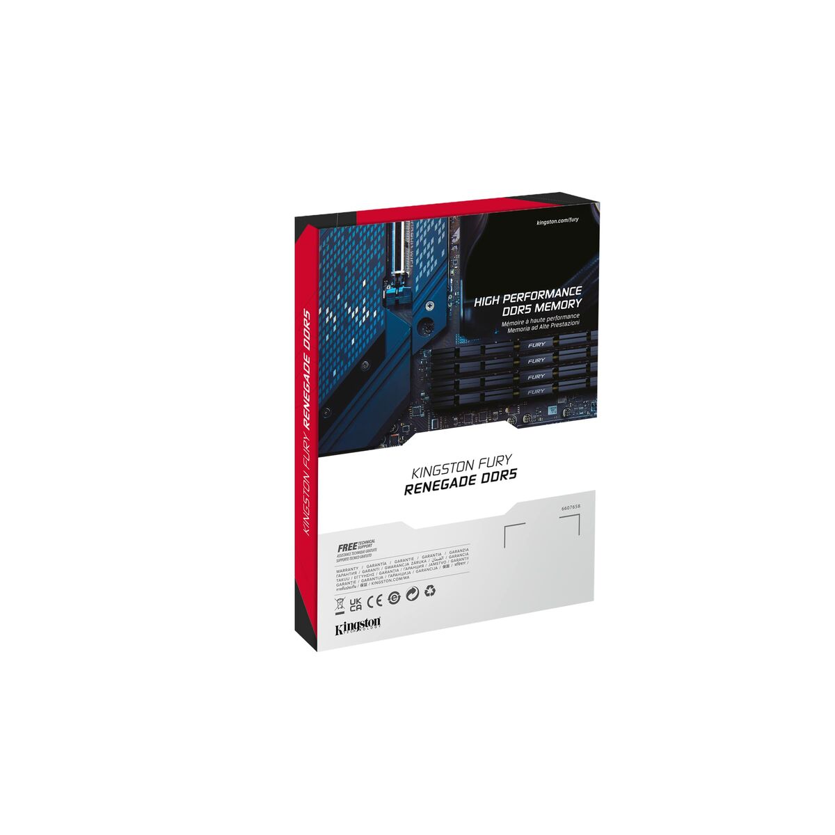 KINGSTON 32Go 8000MT/s DDR5 CL38 DIMM Kit of 2 FURY Renegade White XMP