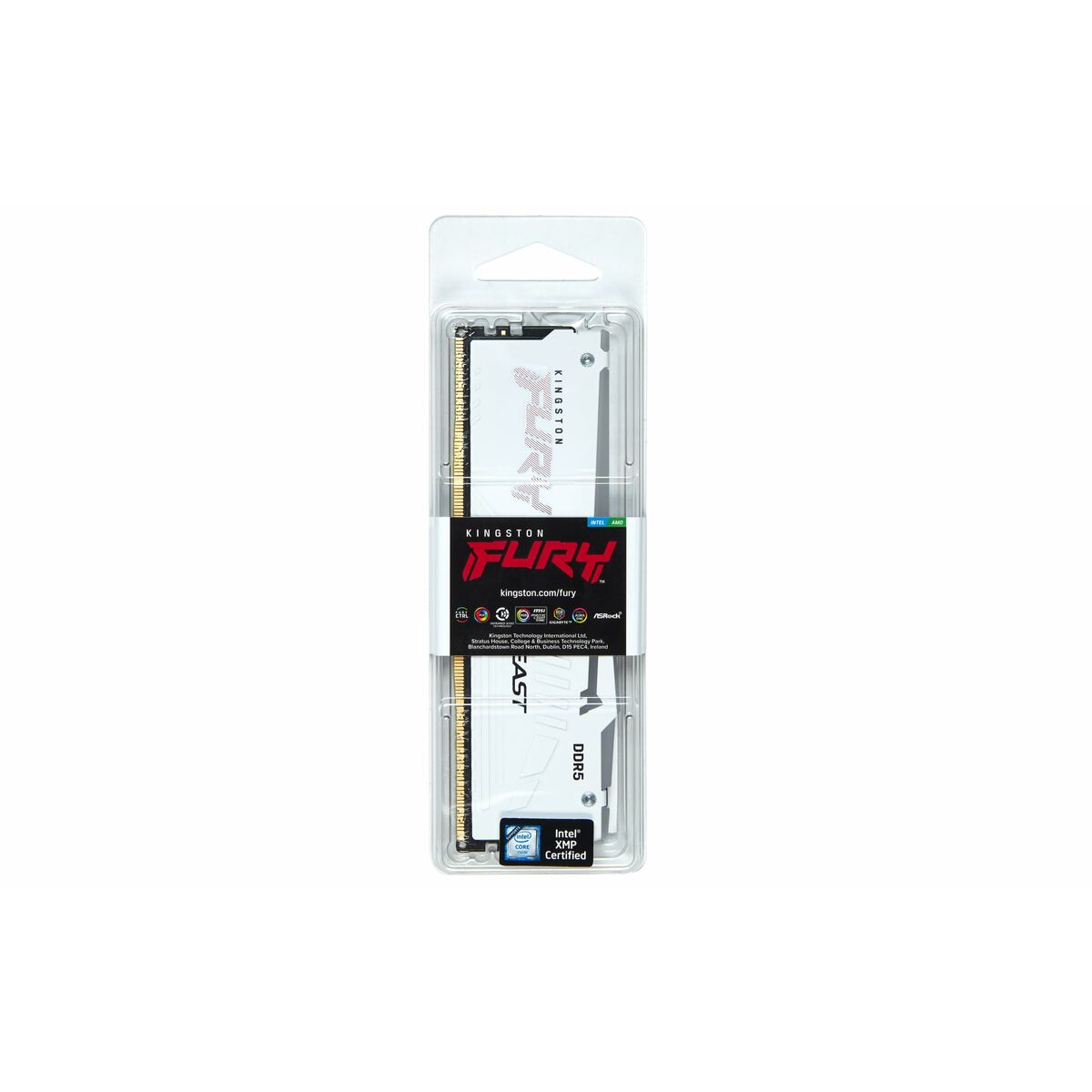 KINGSTON 16Go 6400MT/s DDR5 CL32 DIMM FURY Beast White RGB EXPO