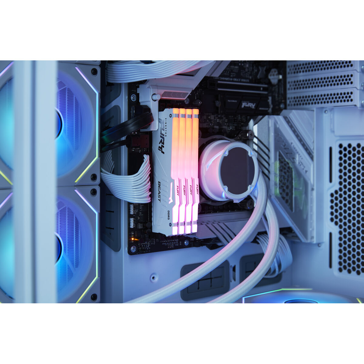 KINGSTON 32Go 6000MT/s DDR5 CL30 DIMM FURY Beast White RGB EXPO