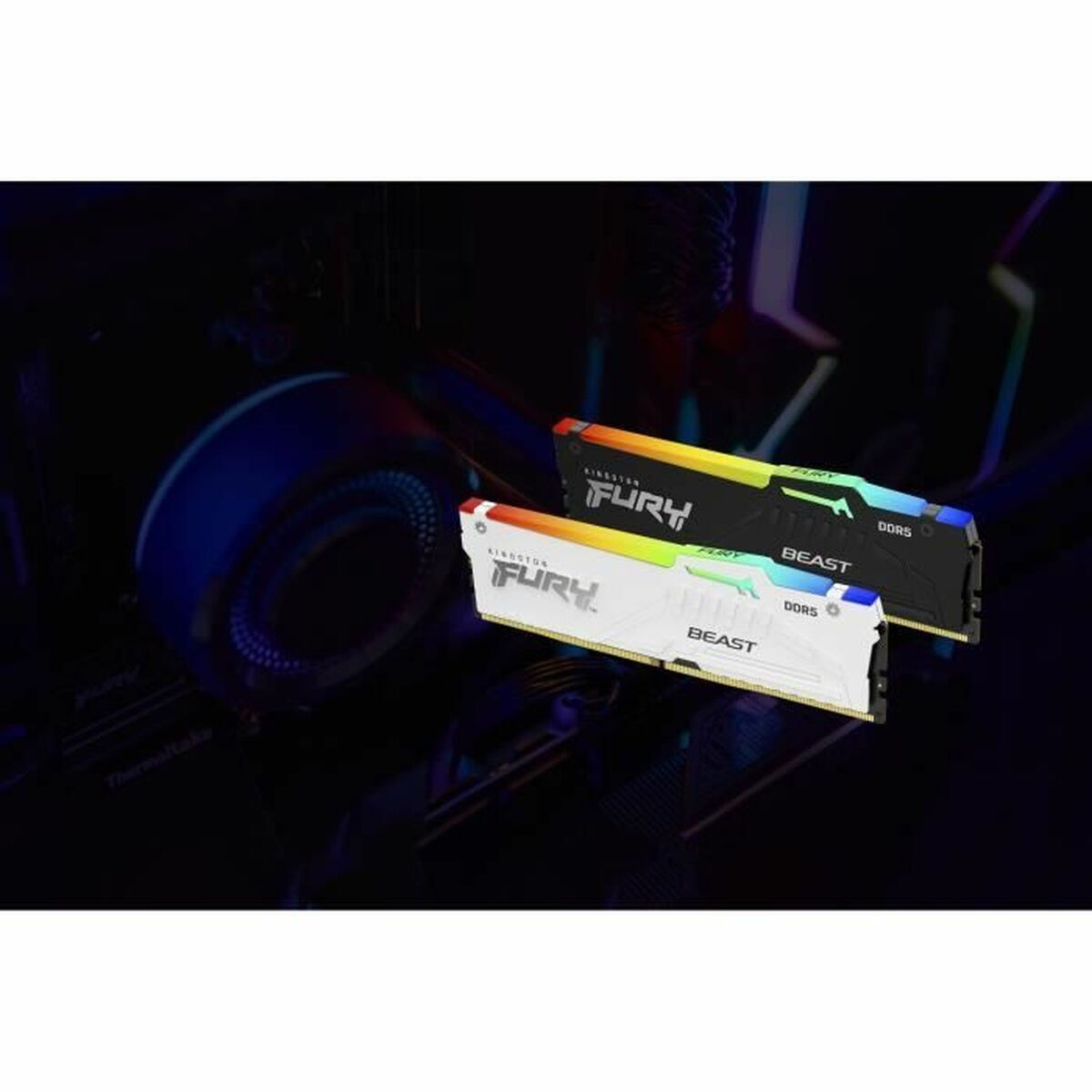 KINGSTON 32Go 6000MT/s DDR5 CL30 DIMM Kit of 2 FURY Beast White RGB EXPO