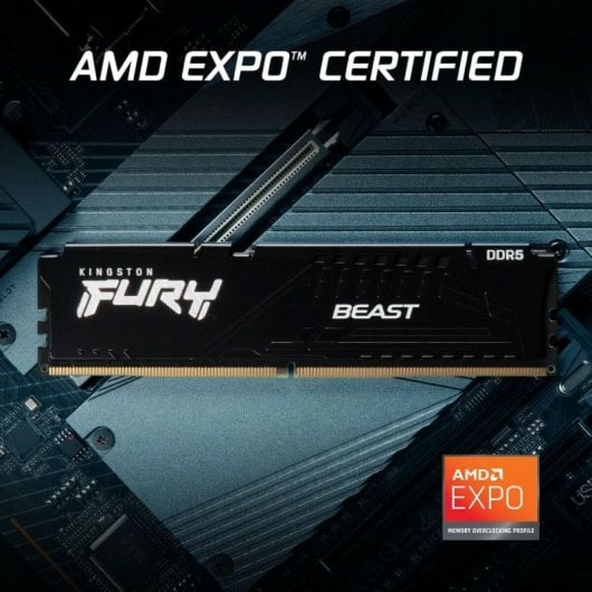 KINGSTON 64Go 6000MT/s DDR5 CL30 DIMM Kit of 2 FURY Beast Black EXPO
