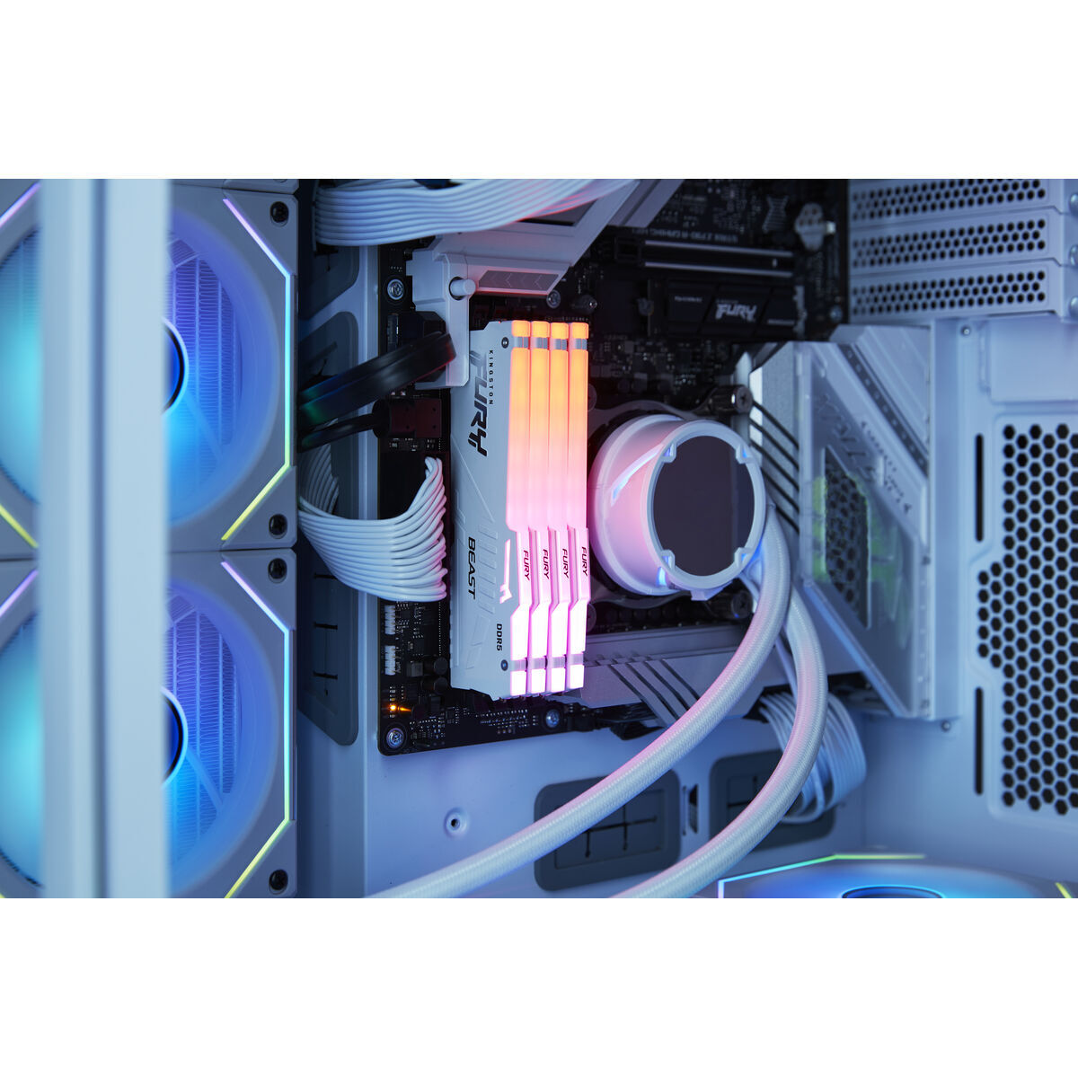 KINGSTON 16Go 6000MT/s DDR5 CL30 DIMM FURY Beast White RGB EXPO