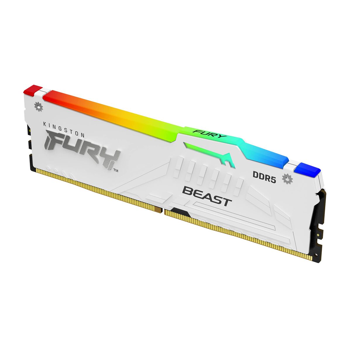 KINGSTON 16Go 6000MT/s DDR5 CL30 DIMM FURY Beast White RGB EXPO