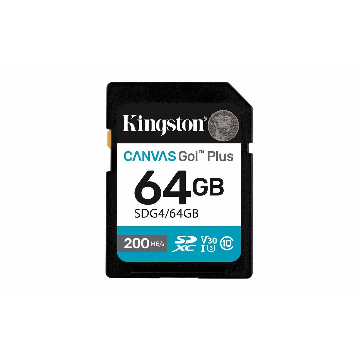 KINGSTON 64Go SDXC Canvas Go Plus Gen4 200Mo/s C10 UHS-I U3 V30