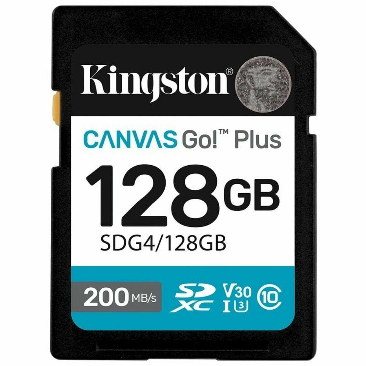 KINGSTON 128Go SDXC Canvas Go Plus Gen4 200Mo/s C10 UHS-I U3 V30