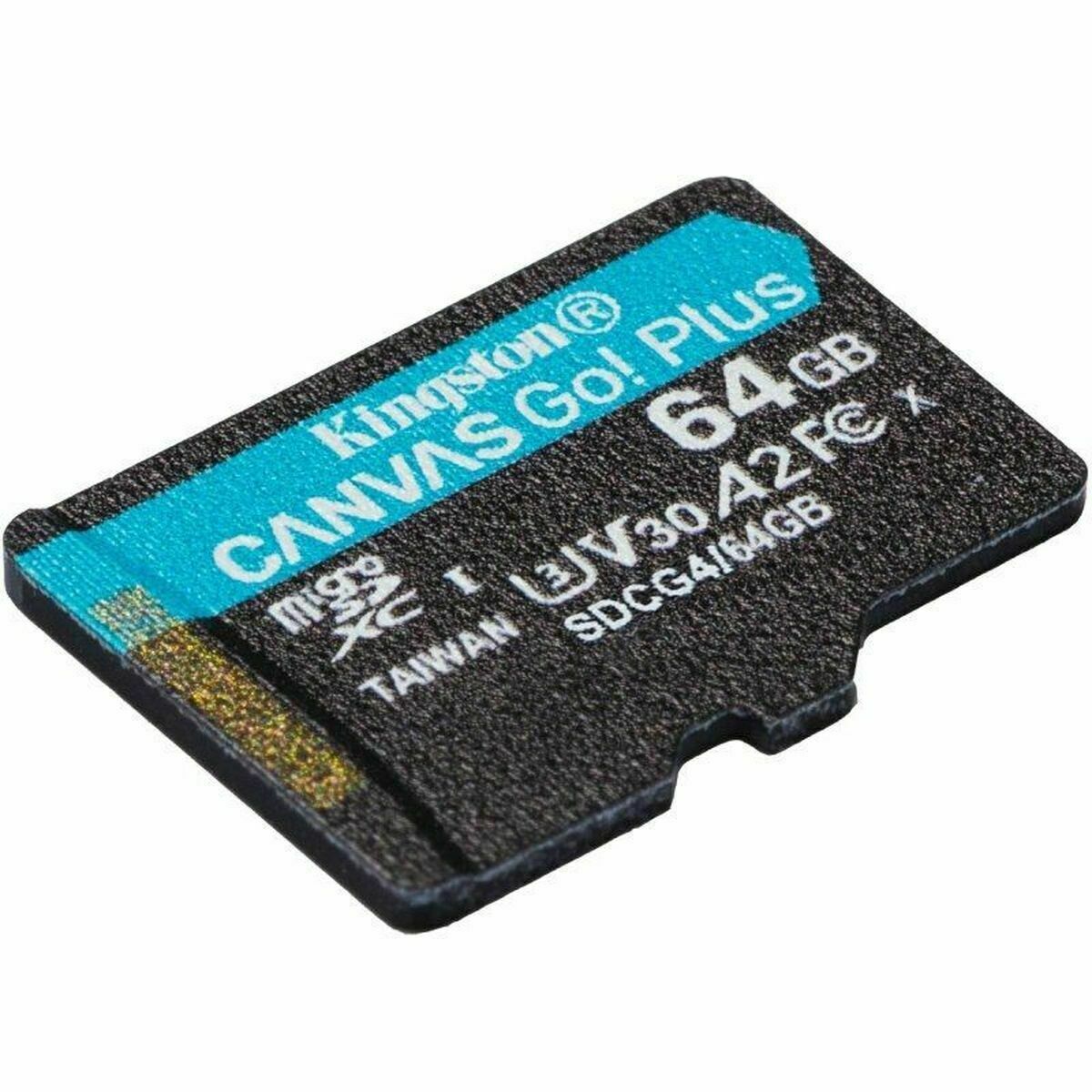 KINGSTON 64Go microSDXC Canvas Go Plus Gen4 200R A2 U3 Single Pack w/o ADP