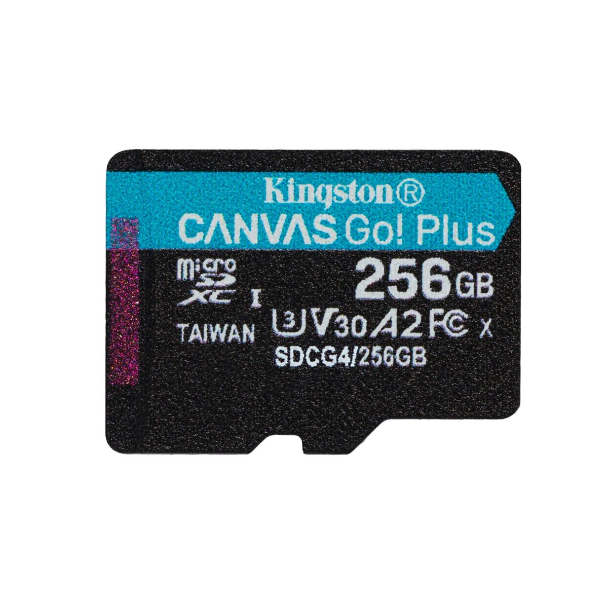 KINGSTON 256Go microSDXC Canvas Go Plus Gen4 200R A2 U3 Single Pack w/o ADP