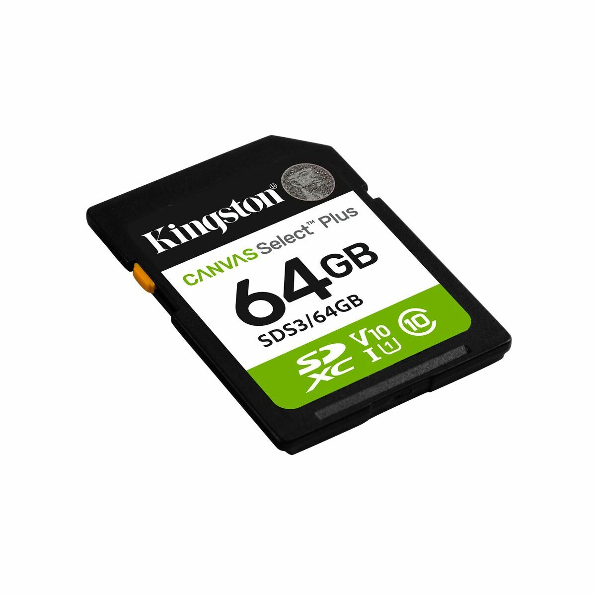 KINGSTON Canvas Select Plus Carte mémoire SDXC 64Go Gen3 150MB/s C10 UHS-I U3 V30