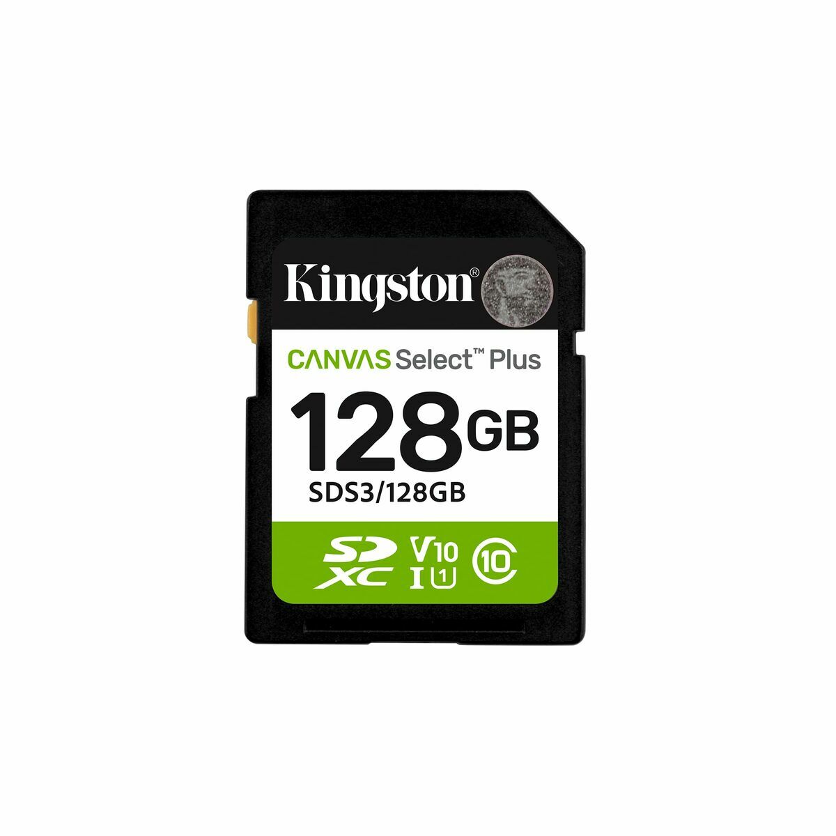 KINGSTON Canvas Select Plus Carte mémoire SDXC  128Go Gen3 150MB/s C10 UHS-I U3 V30