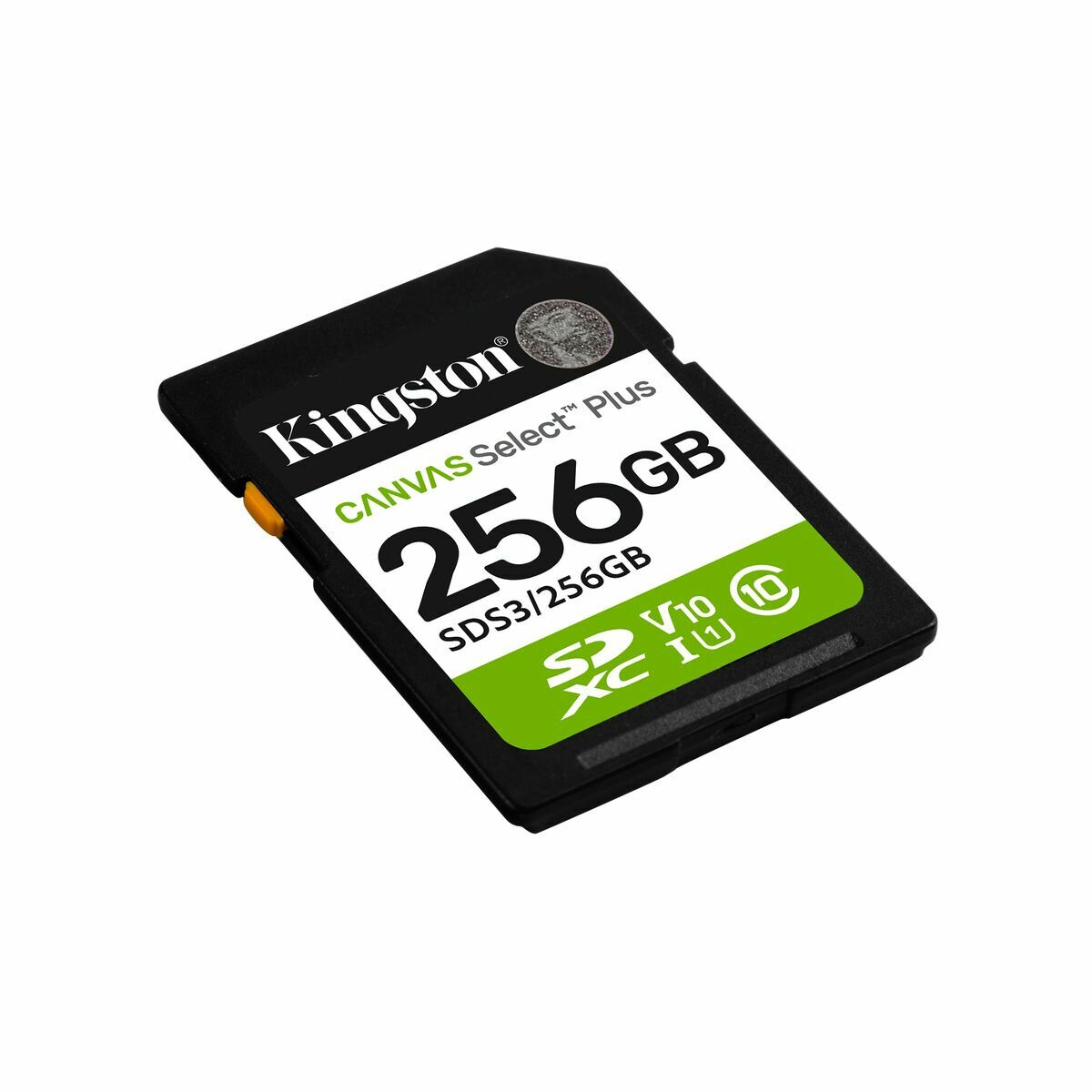 KINGSTON Canvas Select Plus Carte mémoire SDXC 256Go Gen3 150MB/s C10 UHS-I U3 V30