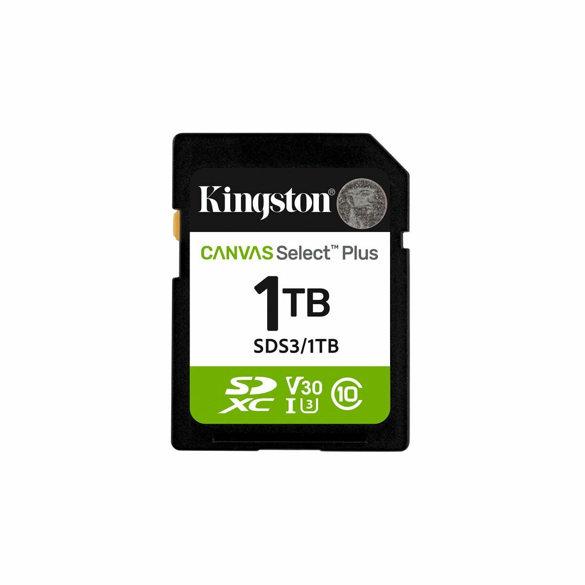 KINGSTON Canvas Select Plus Carte mémoire SDXC 1To Gen3 150MB/s C10 UHS-I U3 V30
