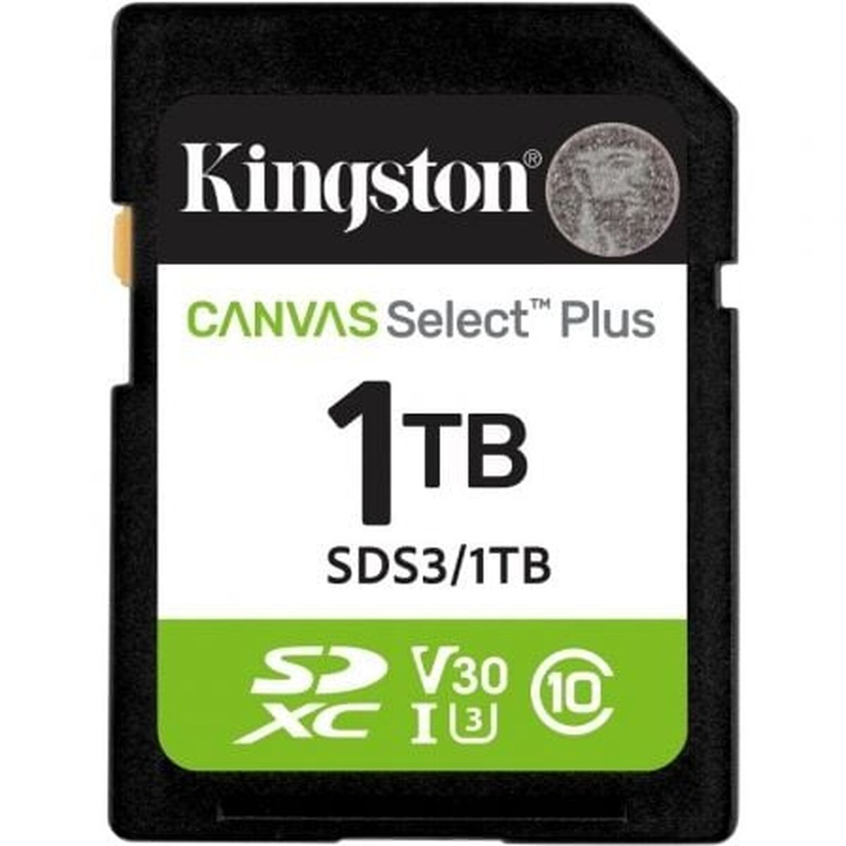 KINGSTON Canvas Select Plus Carte mémoire SDXC 1To Gen3 150MB/s C10 UHS-I U3 V30
