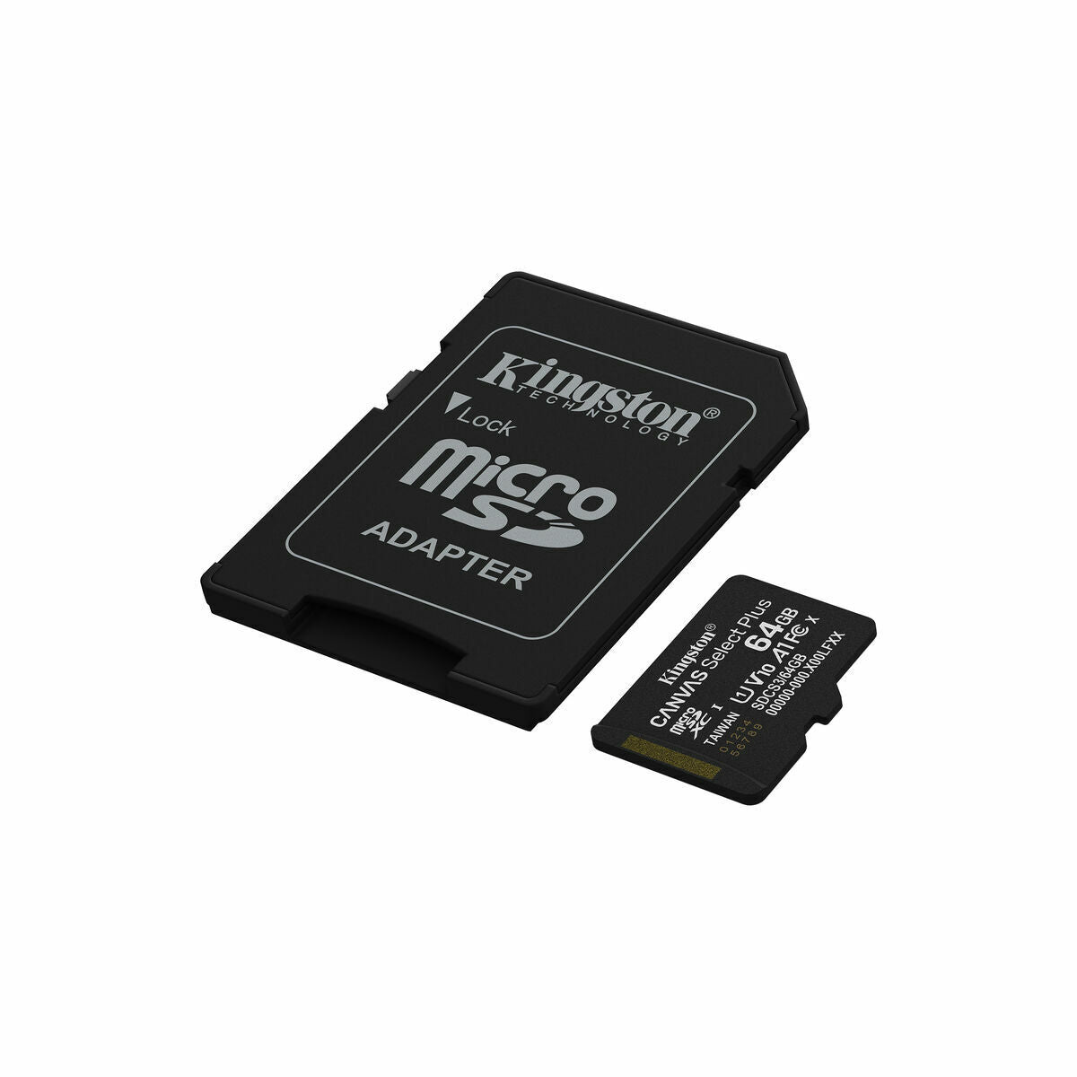 KINGSTON Canvas Select Plus Carte mémoire microSDXC 64Go Gen3 100MB/s A1 Adaptateur SD Inclus