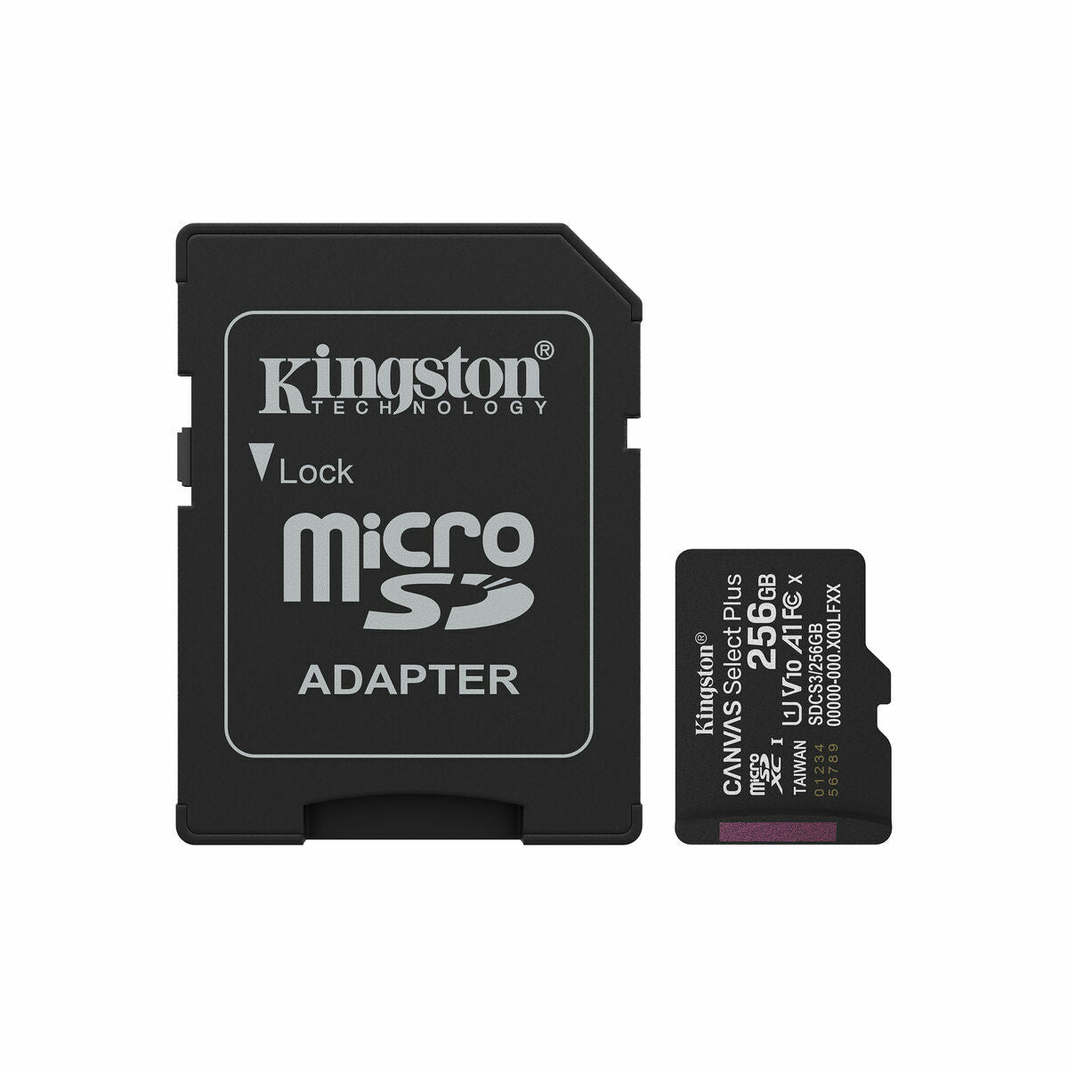 KINGSTON Canvas Select Plus Carte mémoire microSDXC 256Go Gen3 150MB/s A1 Adaptateur SD Inclus