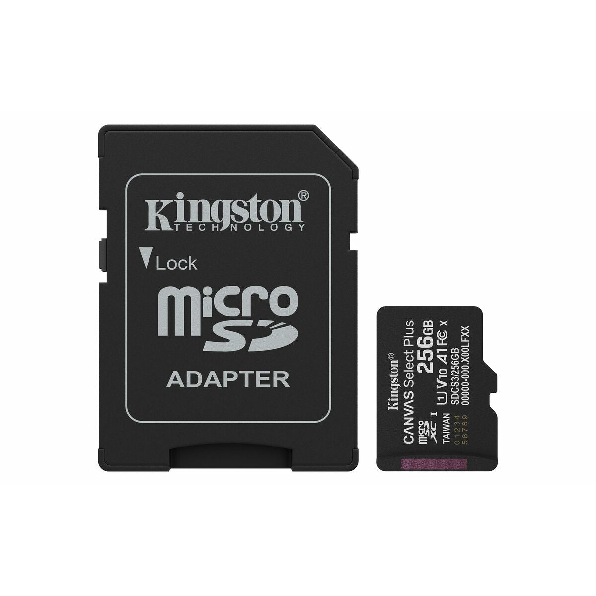 KINGSTON Canvas Select Plus Carte mémoire microSDXC 256Go Gen3 150MB/s A1 Adaptateur SD Inclus