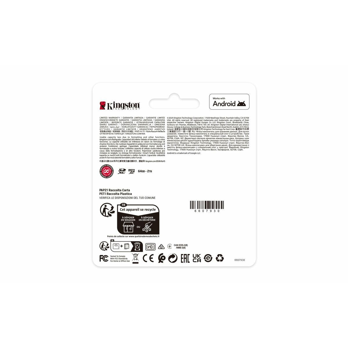 KINGSTON Canvas Select Plus Carte mémoire microSDXC 256Go Gen3 150MB/s A1 Adaptateur SD Inclus