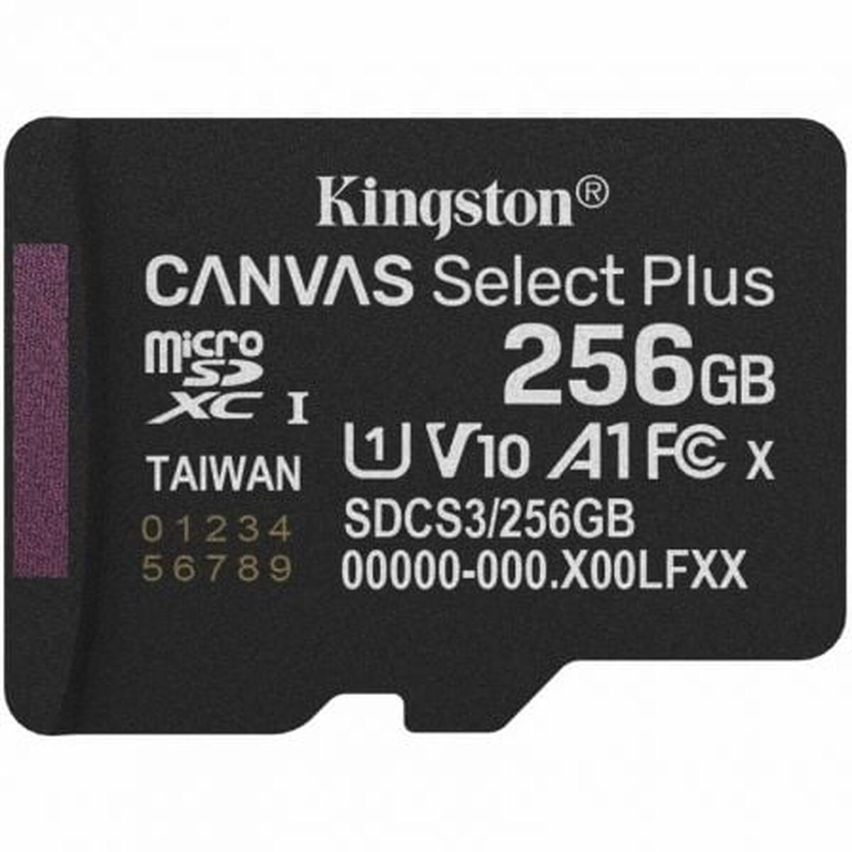 KINGSTON Canvas Select Plus Carte mémoire microSDXC 256Go Gen3 150R A1 Adaptateur SD Non Inclus