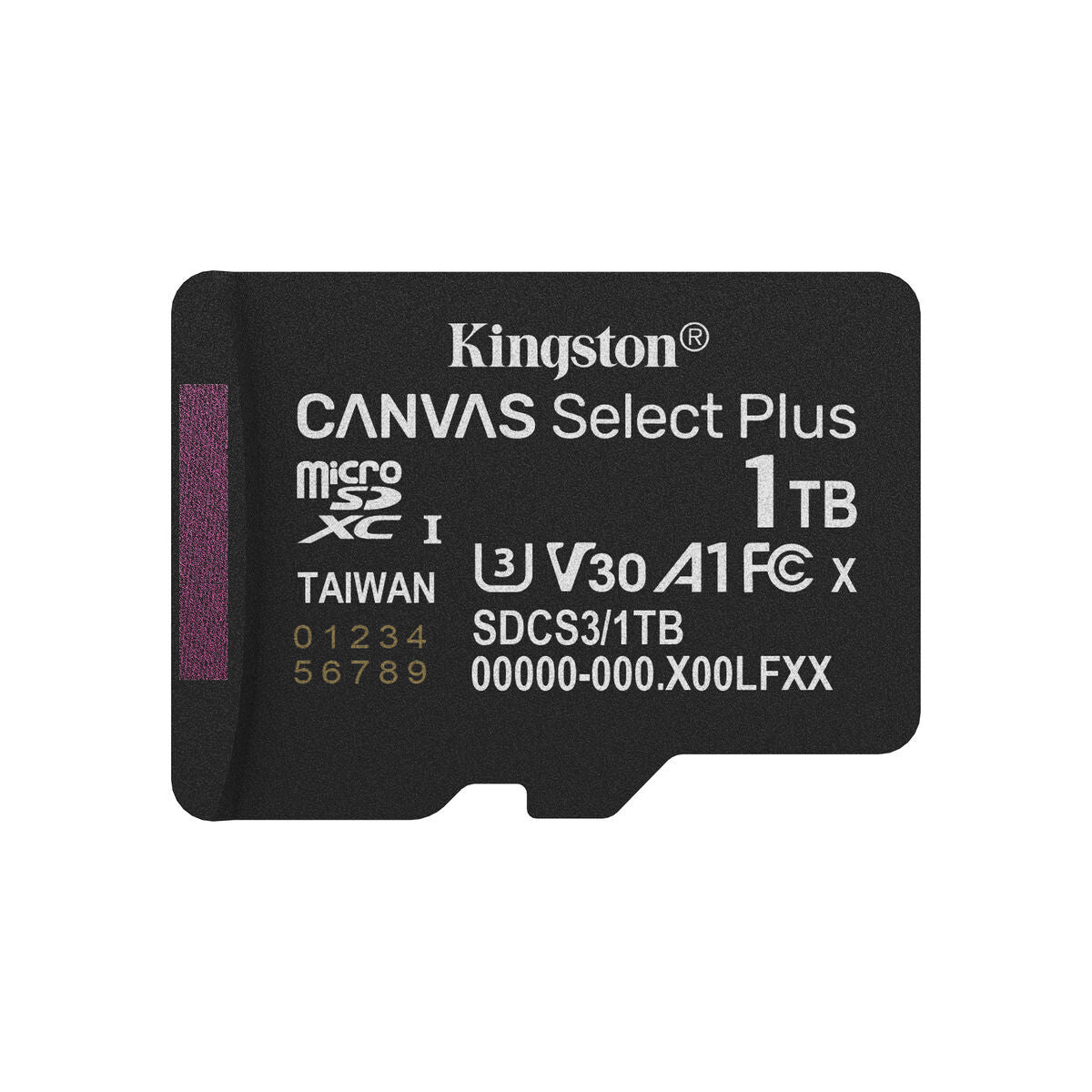 KINGSTON Canvas Select Plus Carte mémoire microSDXC 1To Gen3 150R A1 Adaptateur SD Non Inclus
