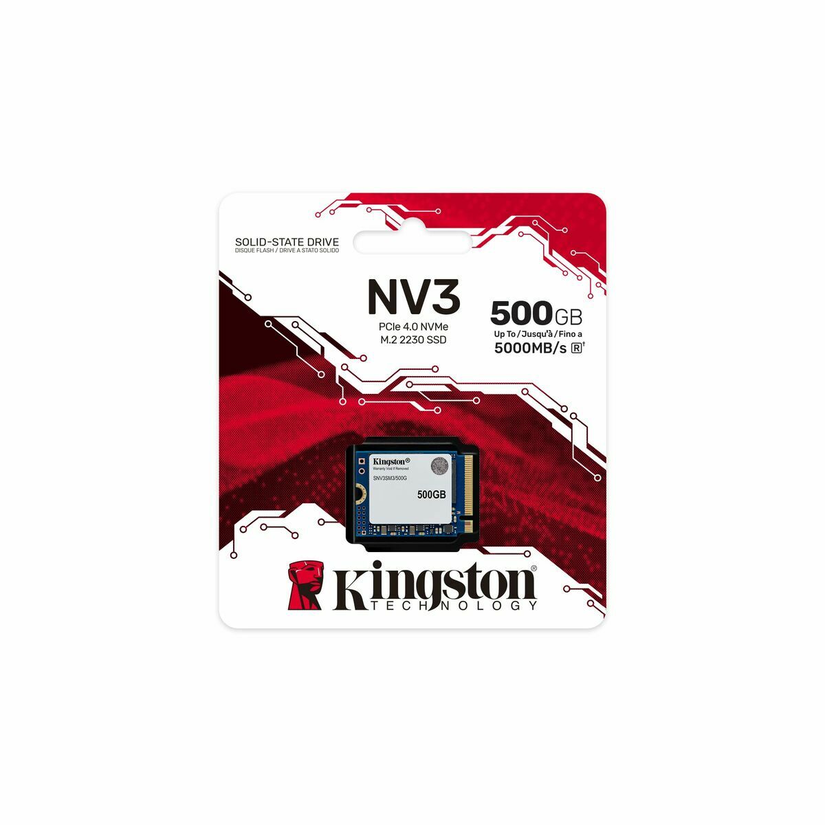 KINGSTON 500Go NV3 M.2 2230 PCIe 4.0 NVMe SSD