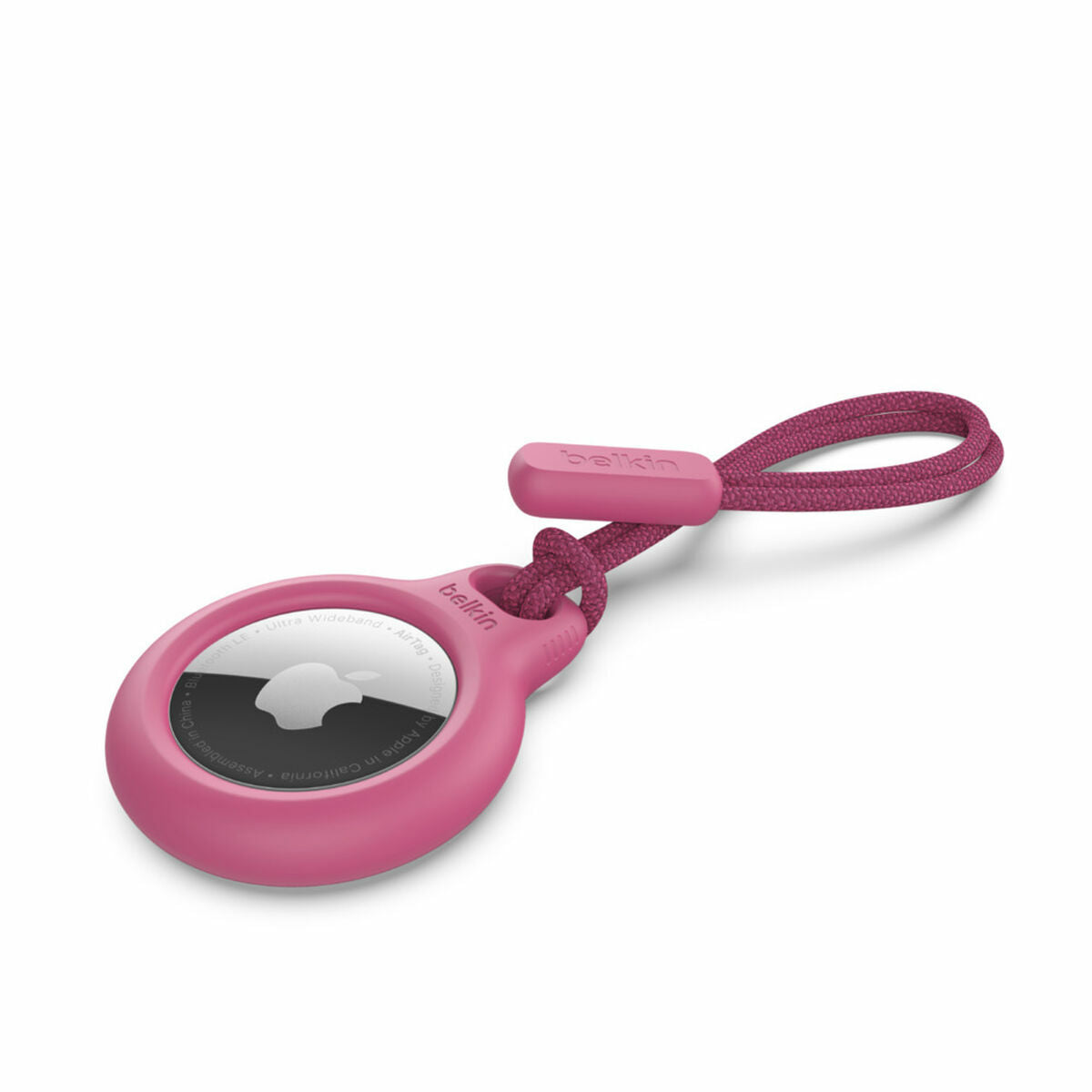 BELKIN Airtag Protection avec Cordon Rose
