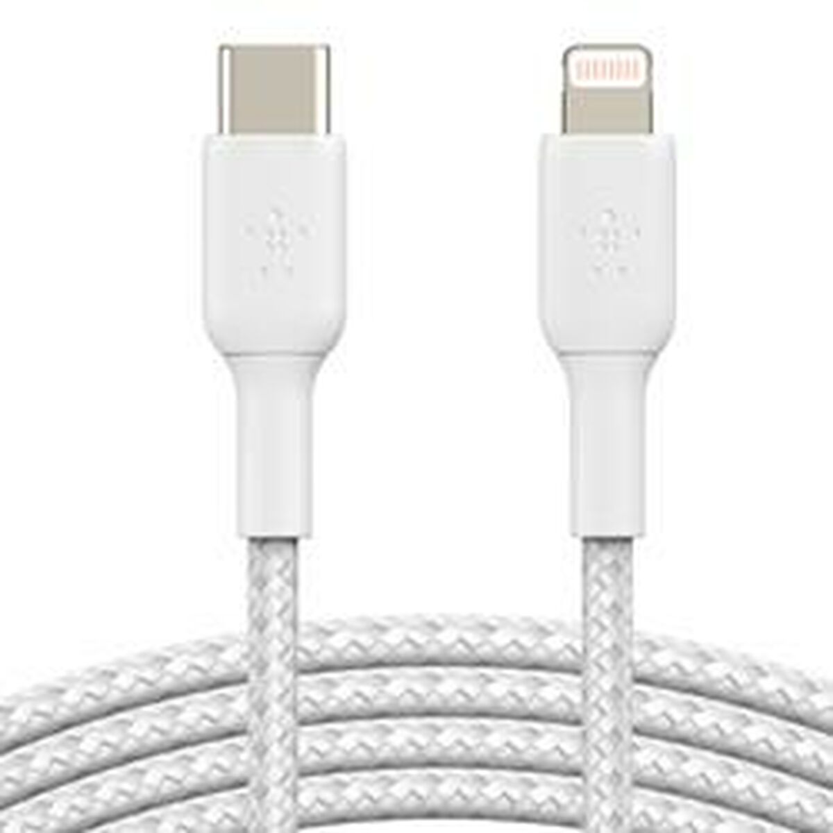 BELKIN BOOST CHARGE USB-C to Lightning Cable Braided 2M White