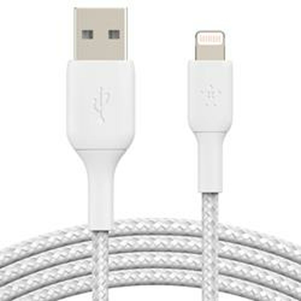 BELKIN BOOST CHARGE USB-A to Lightning Cable Braided 0.15M White