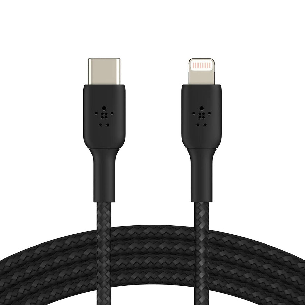BELKIN BOOST CHARGE USB-C to Lightning Cable Braided 2M Black