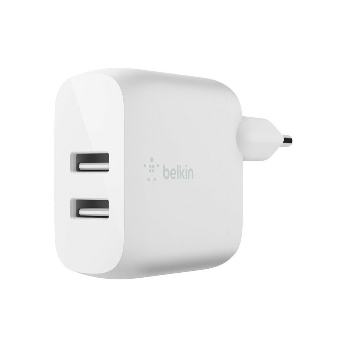 BELKIN BOOST CHARGE 24w 12w X2 USB-A Dual Wall Charger White