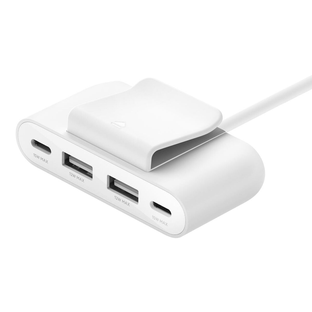 BELKIN BOOST CHARGE up to 30w 2xC + 2xA 4 Port Power Extender White