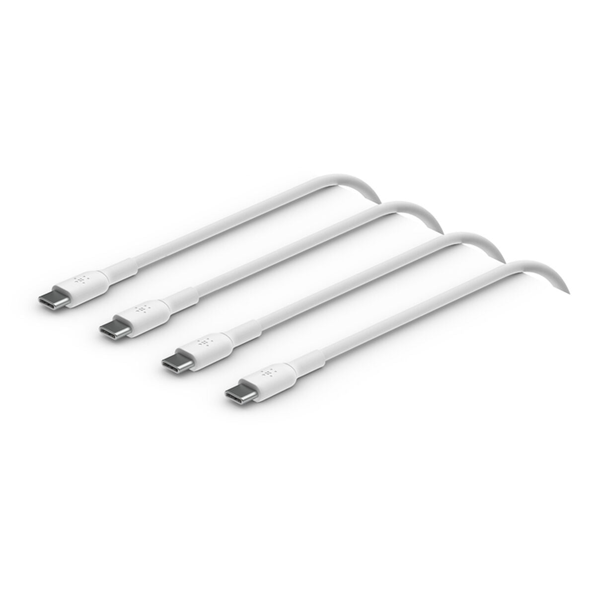 USB-C to USB-C PVC White 1m Twin Pack