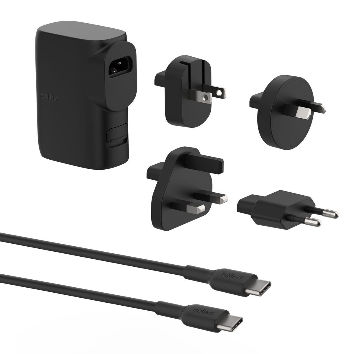 BELKIN Hybrid Wall Travel Charger 25w + 5k Power Bank UK EU US AU Black
